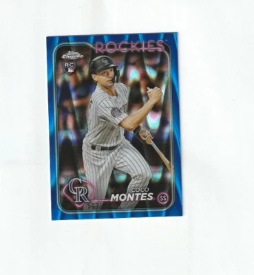 2024 Topps Chrome Coco Montes Blue RayWave 113/150 #182 - Image 1 of 2