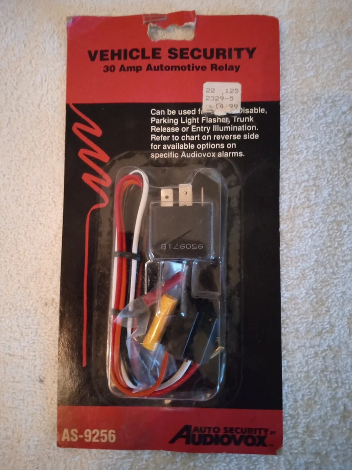 Relé automotriz Audiovox 30 amperios - AS-9256 Foto 1 de 2