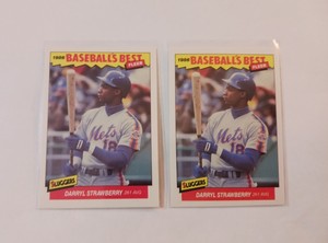Darryl Strawberry Lot Of 2 Fleer Baseball's Best Nm