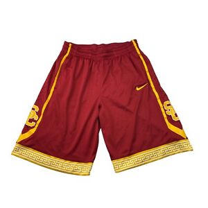 USC Trojans Men's Nike Dri-Fit Basketball Shorts Cardinal/Gold • Large