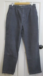 Northern Reflections Gray Corduroy Pants Women Size 13/14 31x30 Pleated 51-27301 - Picture 1 of 6