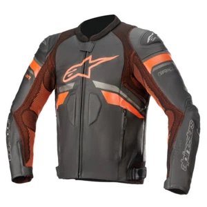 GP Plus R V3 Rideknit Cuero Jkt Negro/Rojo/Fluo - Imagen 1 de 1