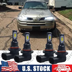 For Oldsmobile Bravada 1996-2004 - 4X 6000K LED Headlight Bulbs High Low Beam - Foto 1 di 10