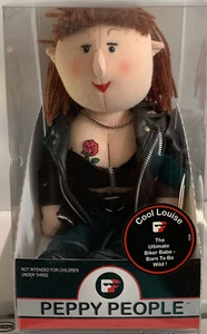 Peppy People “Cool Louise”Plush Biker Chick Tags Tattoo Great Gift Idea - Picture 1 of 5
