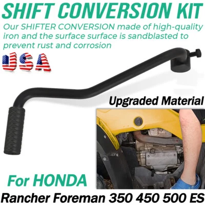 Conversión de palanca de cambios ES para Honda Foreman Rancher 350 450 500 cambio manual a pie Foto 1 de 4