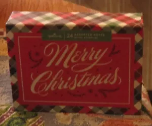 24 tarjetas de notas surtidas Hallmark Feliz Navidad - Imagen 1 de 7