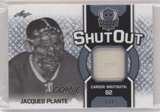 2017 Leaf Men Shut Out Platinum /2 Jacques Plante #SO-JP1 HOF