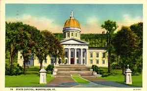 Postcard State capital Montpelier, Vermont - Picture 1 of 2