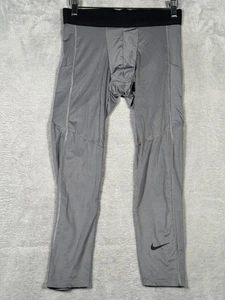 Nike Pro Dri-FIT Tight Fit Leggings Mens M 3/4 Length Compression Pants FB7950 - Picture 1 of 11