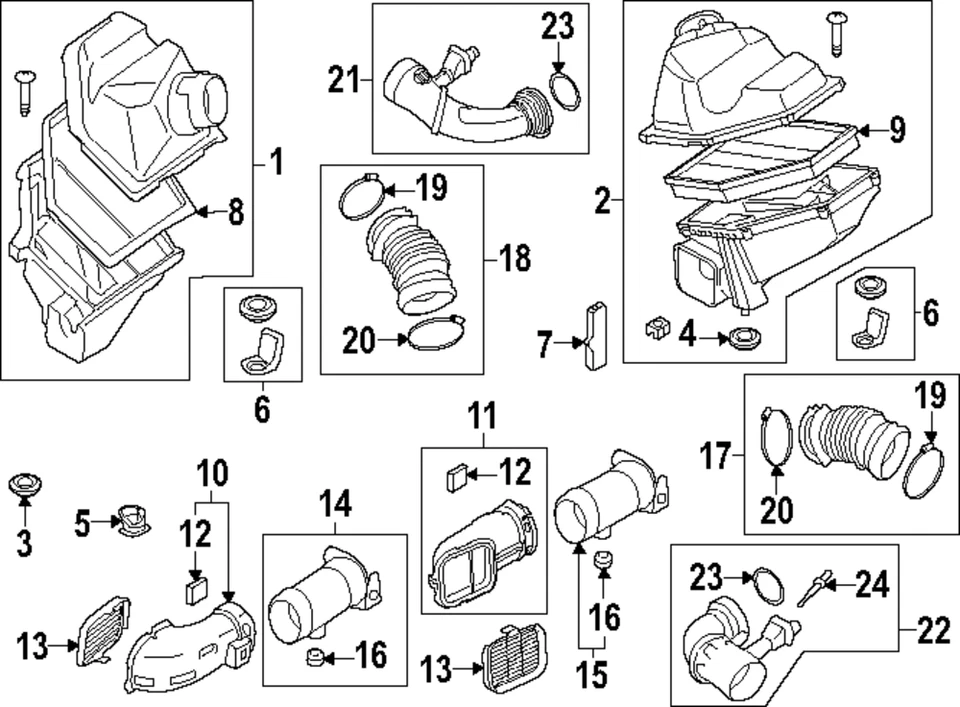 Filtro de aire original BMW 2023-2024 BMW 760i xDrive 13-71-5-A05-DA0 Foto 1 de 1