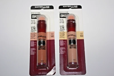 Maybelline Instant Age Rewind Instant Eraser multi-Use Concealer #100 + #140 New - Image 1 of 2
