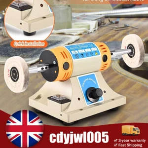 Jewelry Polishing Buffing Machine Mini Bench Grinder Gem Polisher Grinding 200W - Picture 1 of 17