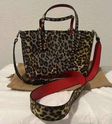CHRISTIAN LOUBOUTIN Leopard pattern Cabata E / W 2WAY Mini Shoulder Bag Tote Bag - Image 1 of 4