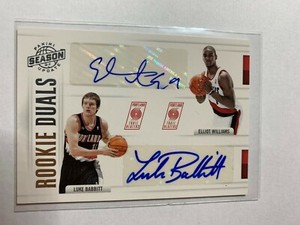 2010-11 PANINI SEASON UPDATE #30 LUKE BABBITT & ELLIOT WILLIAMS AUTO RC #43/99