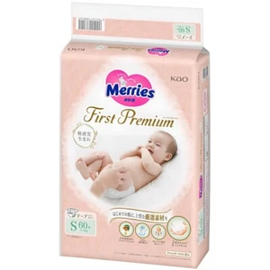 Merries Premium Diapers, Tape Type, 2X Cashmere Soft, Breathable, Various Sizes - Picture 1 of 9
