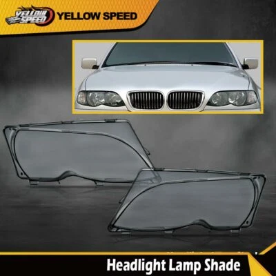 Cubierta de lente de faro apta para 02-05 BMW E46 320I/ 325I/ 325XI/ 330I/330XI Serie 3 Foto 1 de 4