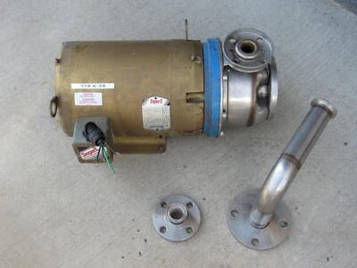 10HP Goulds 9SHK6 离心泵 1x2-6 230/460 Baldor EJMM3312T — 第 1/4 张图片