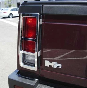 Protectores de luces traseras de aluminio cromado billete H2 Hummer SUT (par) - Imagen 1 de 1