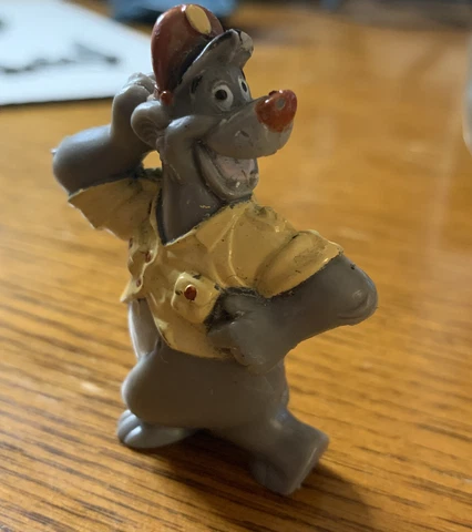 Tailspin BALOO Figure 1991 Disney Kellogg's Cereal Toy 2" Vintage Cover