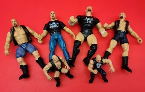Lot of WWE WWF Lot Stone Cold Steve Austin Wrestling Figures Collector Lot - Picture 1 of 13