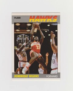 1987-88 Fleer Basketball #118 Dominique Wilkins   2nd Year HOF! - Picture 1 of 2