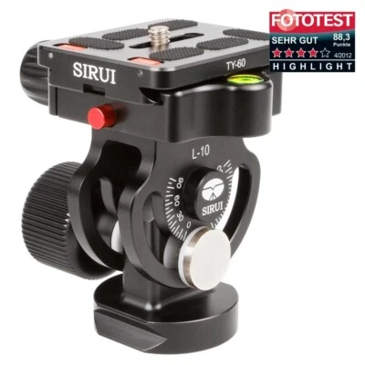 SIRUI L-10 Neigekopf mit TY-60 und Arca-Swiss by studio-ausruestung.de - Bild 1 von 4