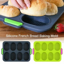 Forme di pane in silicone antiaderente Teglia da forno stampo muffin perforata Strumento Pan Vassoio