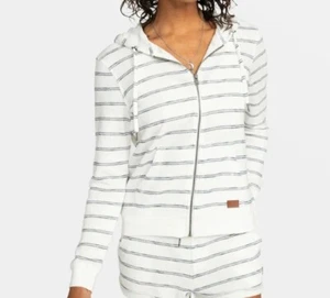 ROXY PERFECT WAVE STRIPES Women's Zip Hoodie - XWBW - Small - NWT - Picture 1 of 3