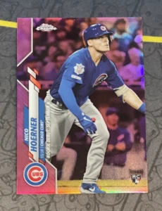 2020 Topps Chrome Update Pink REF - Nico Hoerner - Rookie Card - Cubs #161 - Picture 1 of 2