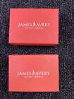 Bijoux d'artisan James Avery 2 petites boîtes vides oranges 