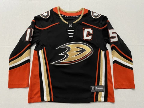 Anaheim Ducks Fanatics Boys Youth Ryan Getzlaf #15 Jersey Embroidered Size S/M Cover