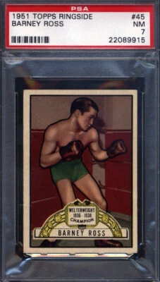 1951 Topps Ringside Boxing #45 Barney Ross PSA 7 - Image 1 of 2