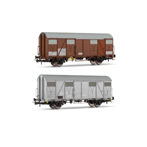 FS 2 VAGONI DI SERVIZIO 1 CARRO VGs + 1 CARRO VGhs EPOCA V 1:87 Rivarossi Treni  - Immagine 1 di 1