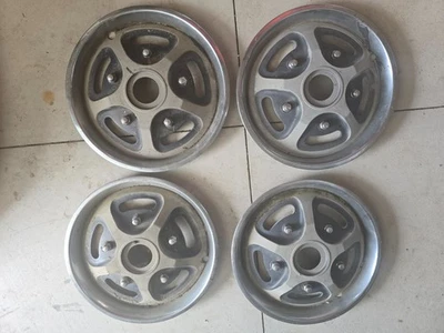 Juego de 4 tapacubos estilo Mag de 15" Ford F 100 Galaxie XL 1970 1971 1972 ORIGINAL OEM Foto 1 de 4