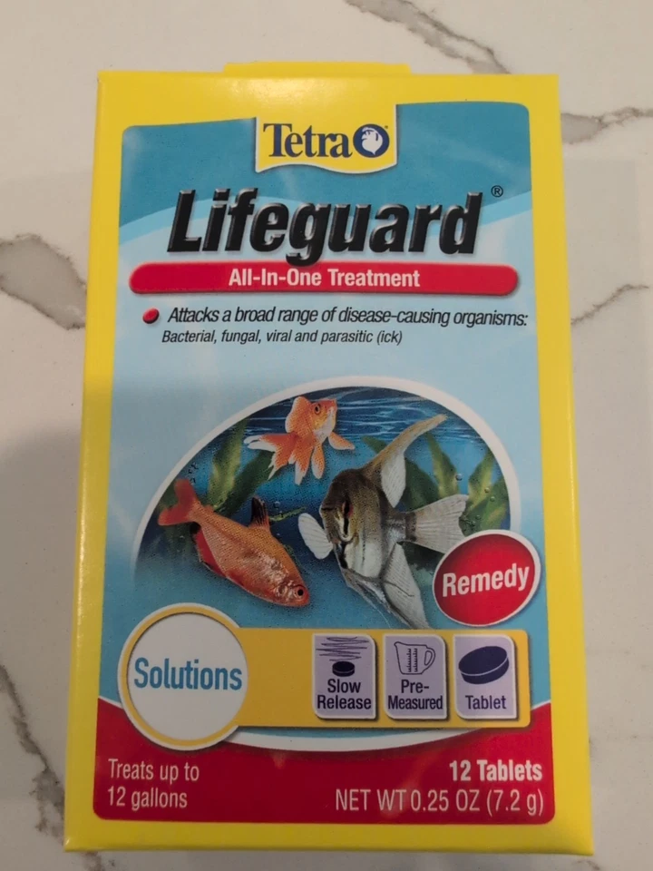Tetra Lifeguard All-in-one Treatment 12 Tablets Parasite Fungal Remedy - Image 1 of 1