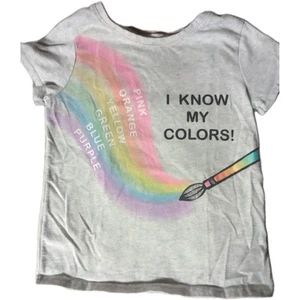 "I Know My Colors" Girls 4 T Tee Shirt - Picture 1 of 3