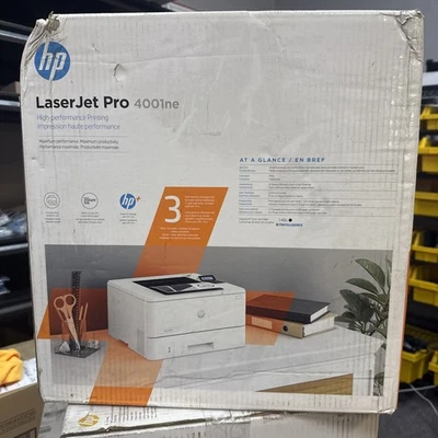 Nueva impresora láser de red monocromática HP LaserJet Pro 4001NE FABRICANTE DE EQUIPOS ORIGINALES TOTALMENTE NUEVA Foto 1 de 4
