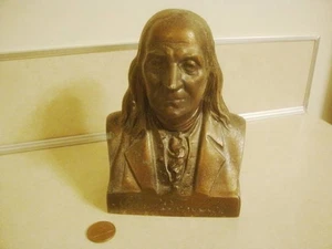 Vintage Figural Bust BEN FRANKLIN Advertising Promo GRAVOIS Bank on GRAVOIS Ave! - Picture 1 of 7
