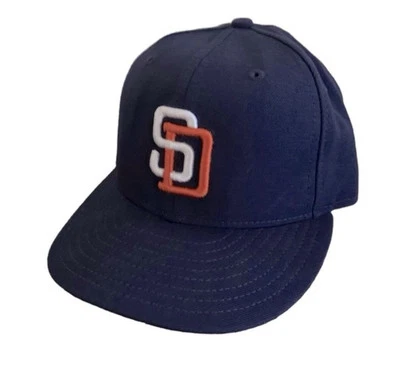 Vtg 90s San Diego Padres USA New Era 59/50 Diamond Collection Fitted Hat 6 3/4 - Image 1 of 4