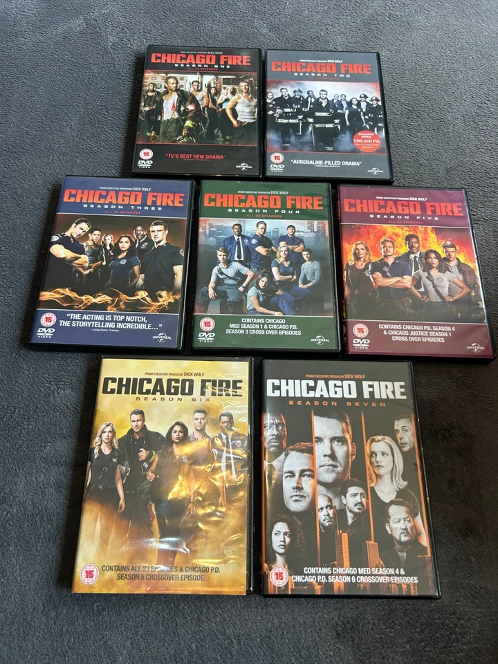 Chicago Fire - Seasons 1-7 (DVD Boxsets) Free P+P - Image 1 of 1