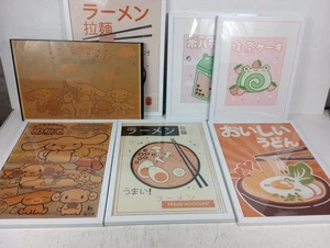 7x Lot Kid's Room Asian Food Framed Pictures Cinnamoroll Cartoon - Picture 1 of 9