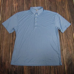 Collars & Co. Poloshirt Herren 2XL Blau Kleid Kragen Button Down Kurzarm - Bild 1 von 6