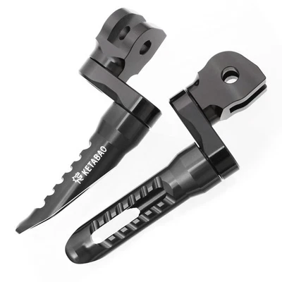 Black BOB Front Foot Pegs 1 inch Lower For Yamaha TDM 850 91-01 00 99 98 97 96 — 第 1/4 张图片