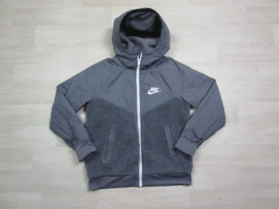 Chaqueta polar Nike Tech sudadera con capucha cremallera completa gris pila profunda (L) mujer Foto 1 de 4