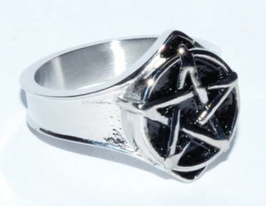 PENTACLE RING    SIZES  8 - 13  - STAR - Picture 1 of 1