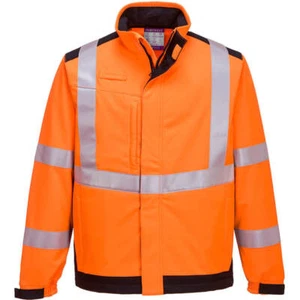 Modaflame Multi Norm Arc Flame and Heat Resistant Softshell Jacket Orange / Navy - Bild 1 von 1