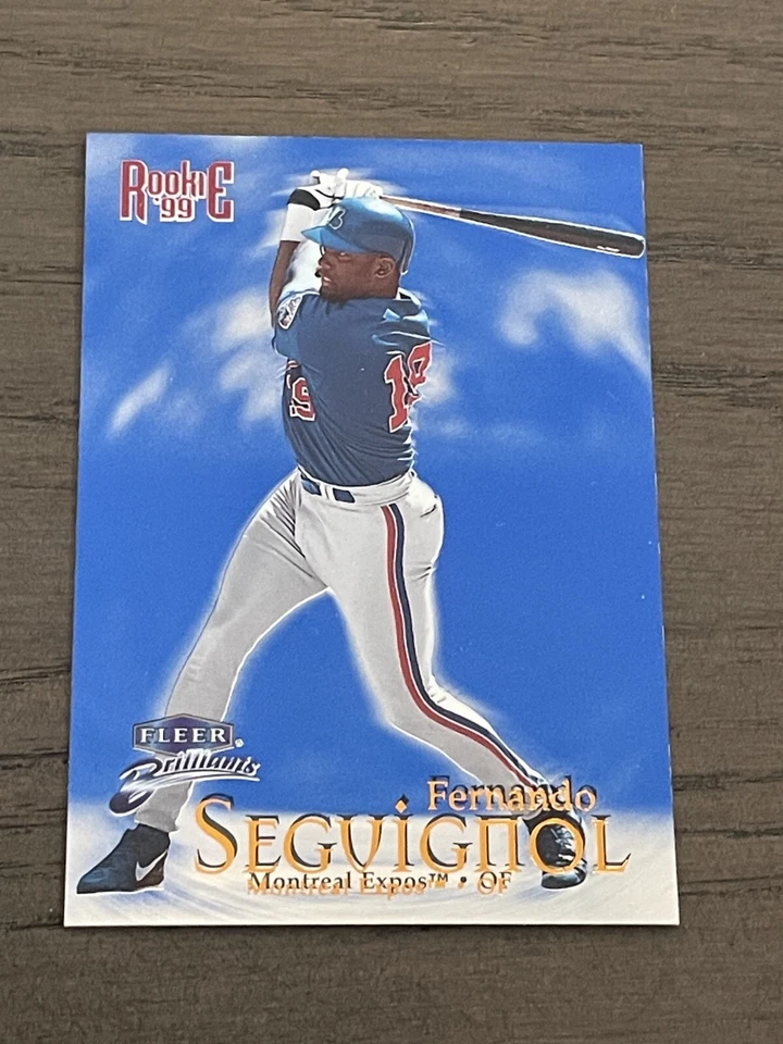 1999 Fleer Brilliants Blue Fernando Seguignol Rookie #145B Montreal Expos - Image 1 of 2