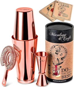 Juego de coctelera Boston coctelera profesional con peso Martini coctelera, colador - Imagen 1 de 12