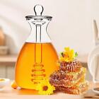 Honigglas mit Schpflffel und Deckel, Honigbienentopf fr Bro, Esstisch,