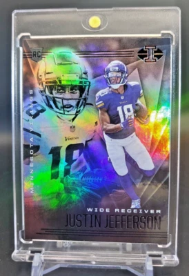 JUSTIN JEFFERSON NOVATO REFRACTOR ARCO IRIS HOLO CON ESTUCHE VIKINGOS Foto 1 de 4